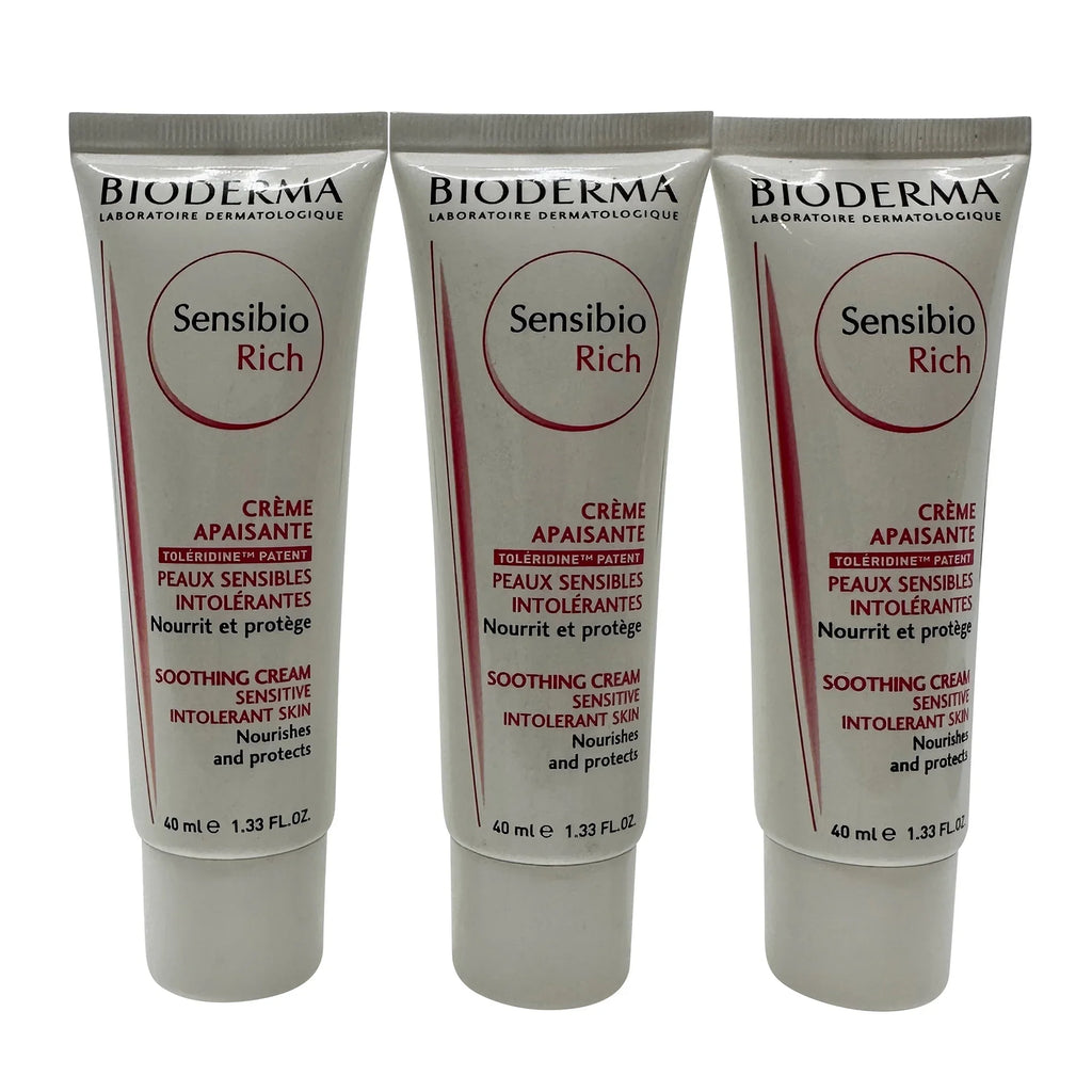 Cream Sensibio oz 3 Skin Rich 1.33 of Bioderma Sensitive Soothing Set