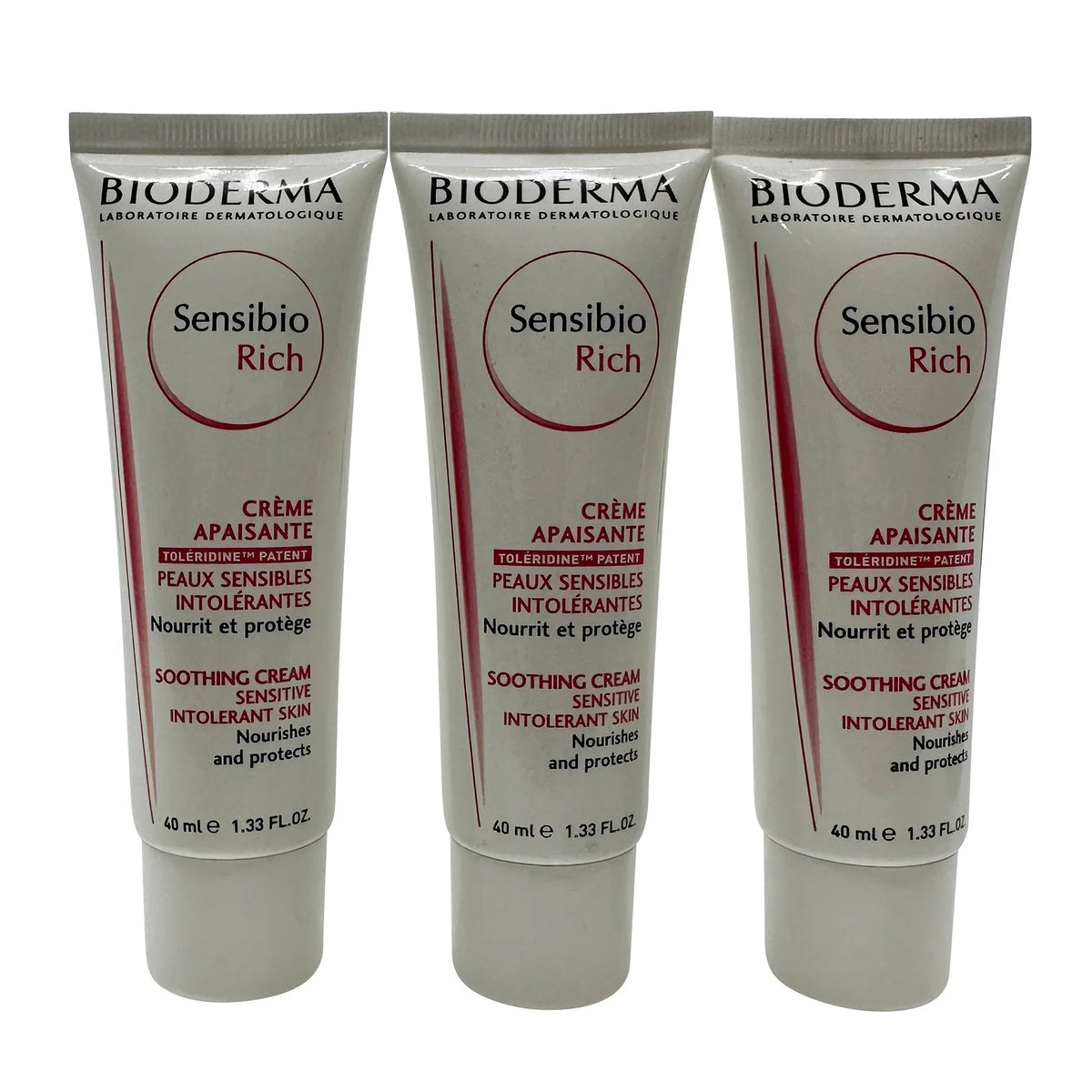 Cream Sensibio oz 3 Skin Rich 1.33 of Bioderma Sensitive Soothing Set