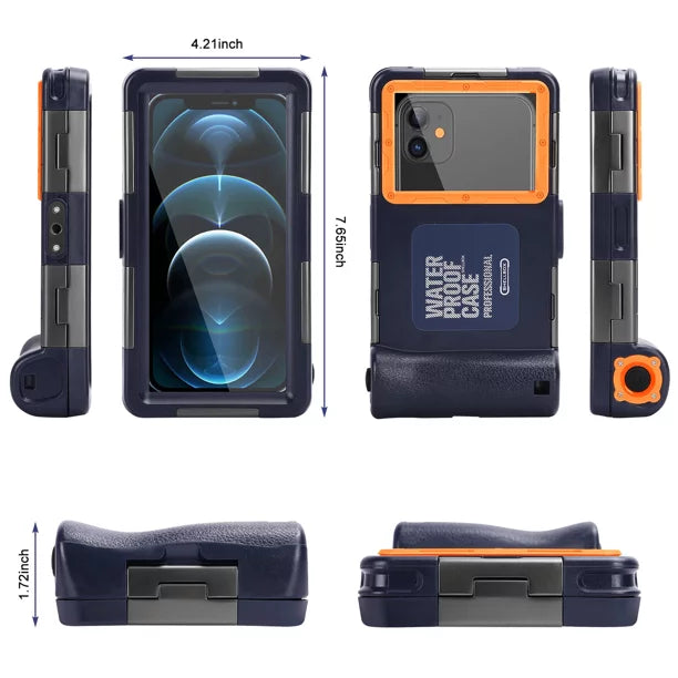 Case Inch to Xiaomi 6.9 Up [15m/50ft] with Lanyard Waterproof Surfing 8 And Photo Video Swimming all Underwater Professional Diving UrbanX Phones Housing Protective for Pro Snorkeling Mi LCD