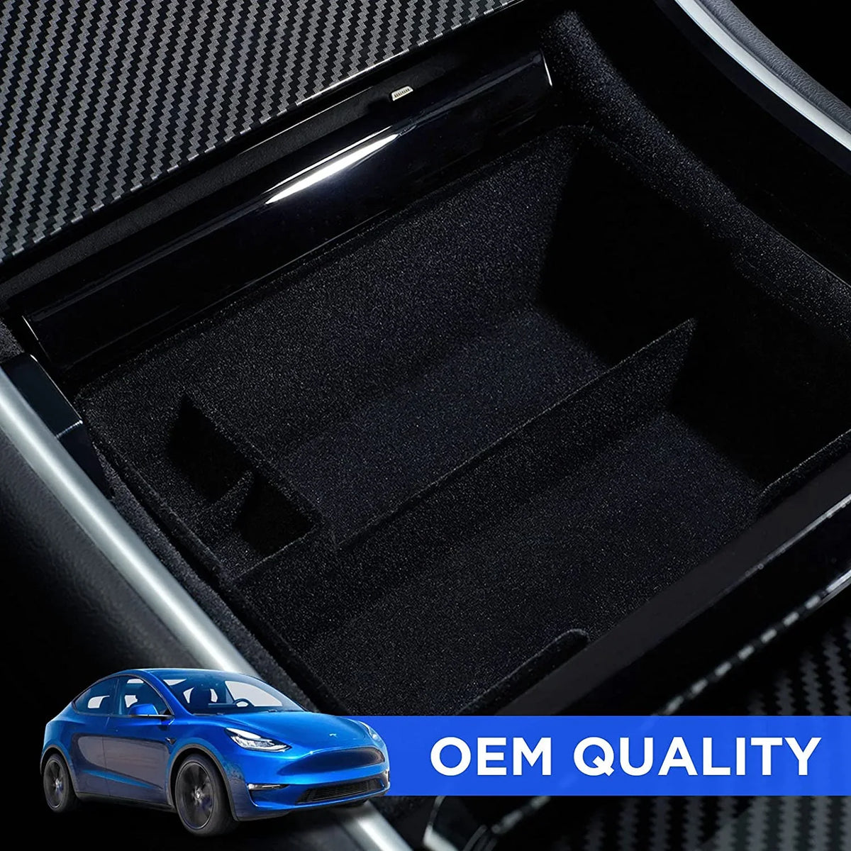 and Center Console Flocking Storage 2016-2020 Organizer Y Model with fabric Box, Premium Nestour 3 Coin Model Upgrade Sunglasses Holder Customized and ABS Tesla Tray Accessories,