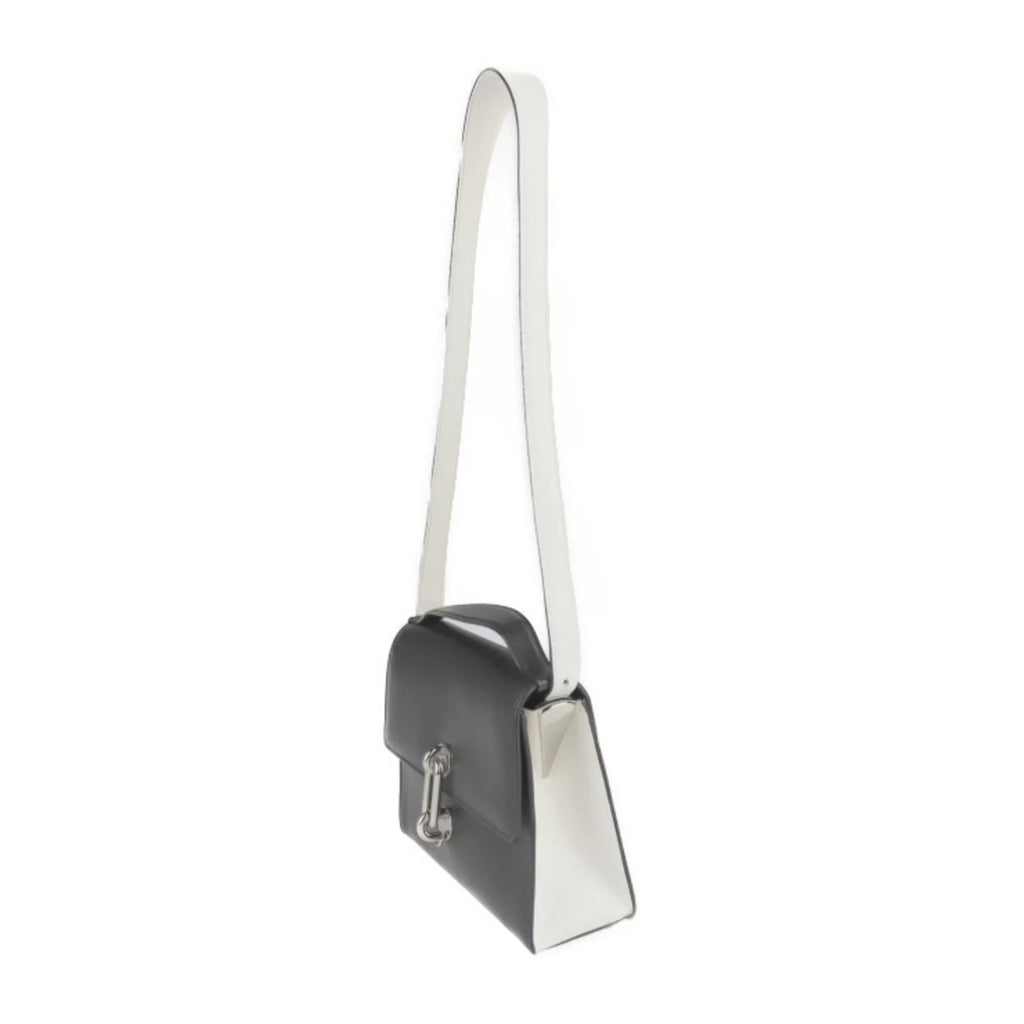 hardware Balenciaga 331916 ivory calf shoulder 2WAY Pre-Owned (Good) silver leather bag trapeze BALENCIAGA handbag black mailon mini system