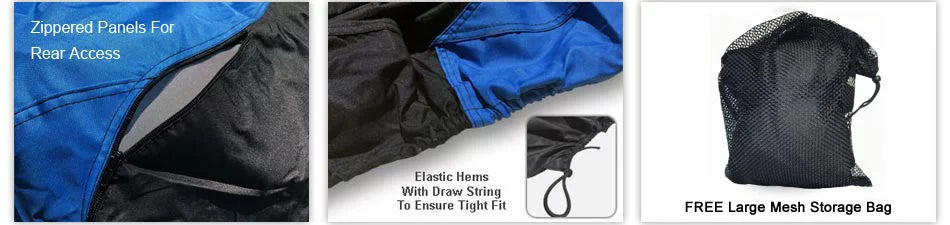 BLUE Ski 2003-2004 And from Sun, Jet Color Black Weatherproof Includes Trailerable Cover - - All Straps Trailer For STX-12F Ski UV / climate - KAWASAKI - Rain, Jet Storage More! And Bag Rays, Protects