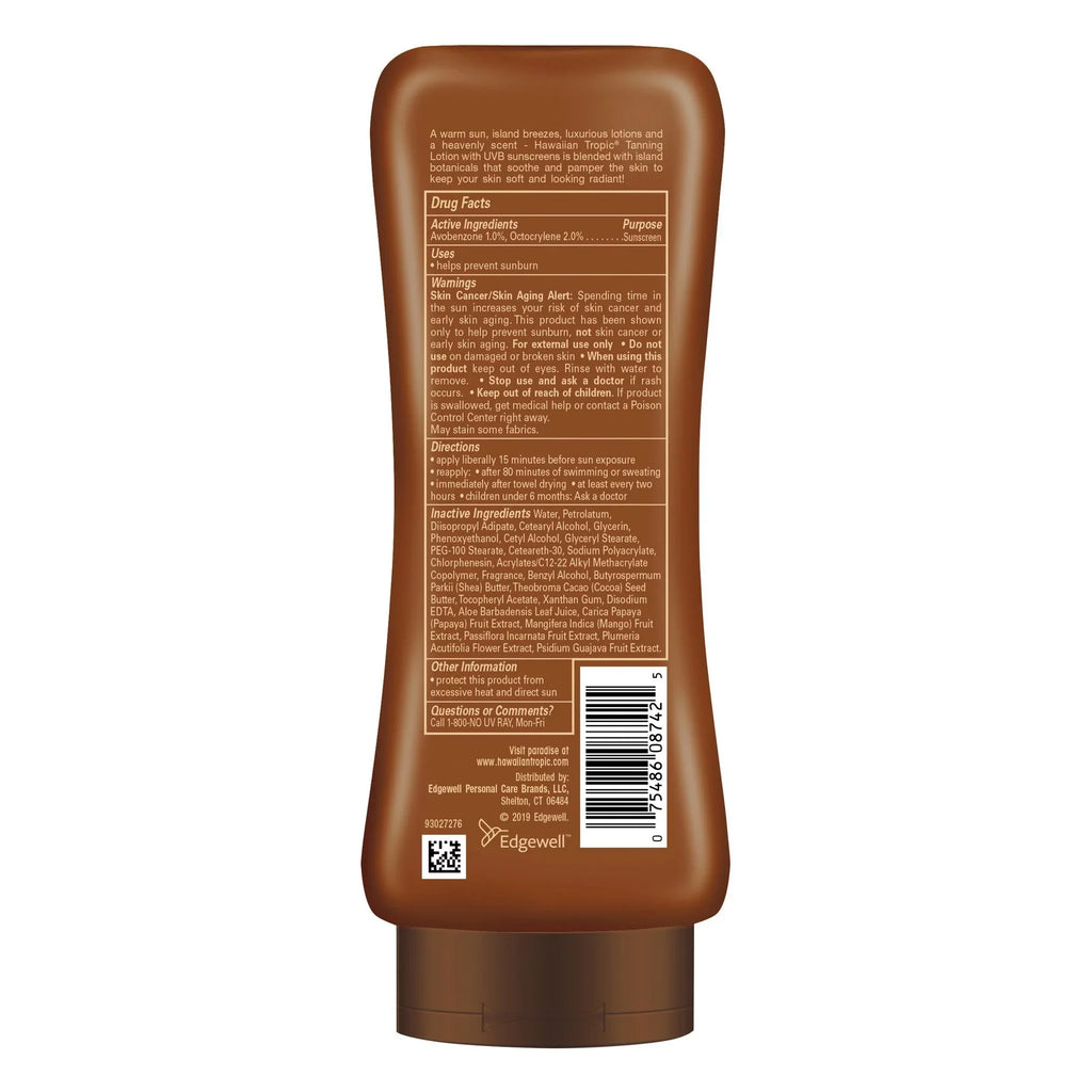 Oz. Fl. 8 Tanning Lotion, 4, Tropic Hawaiian Dark SPF