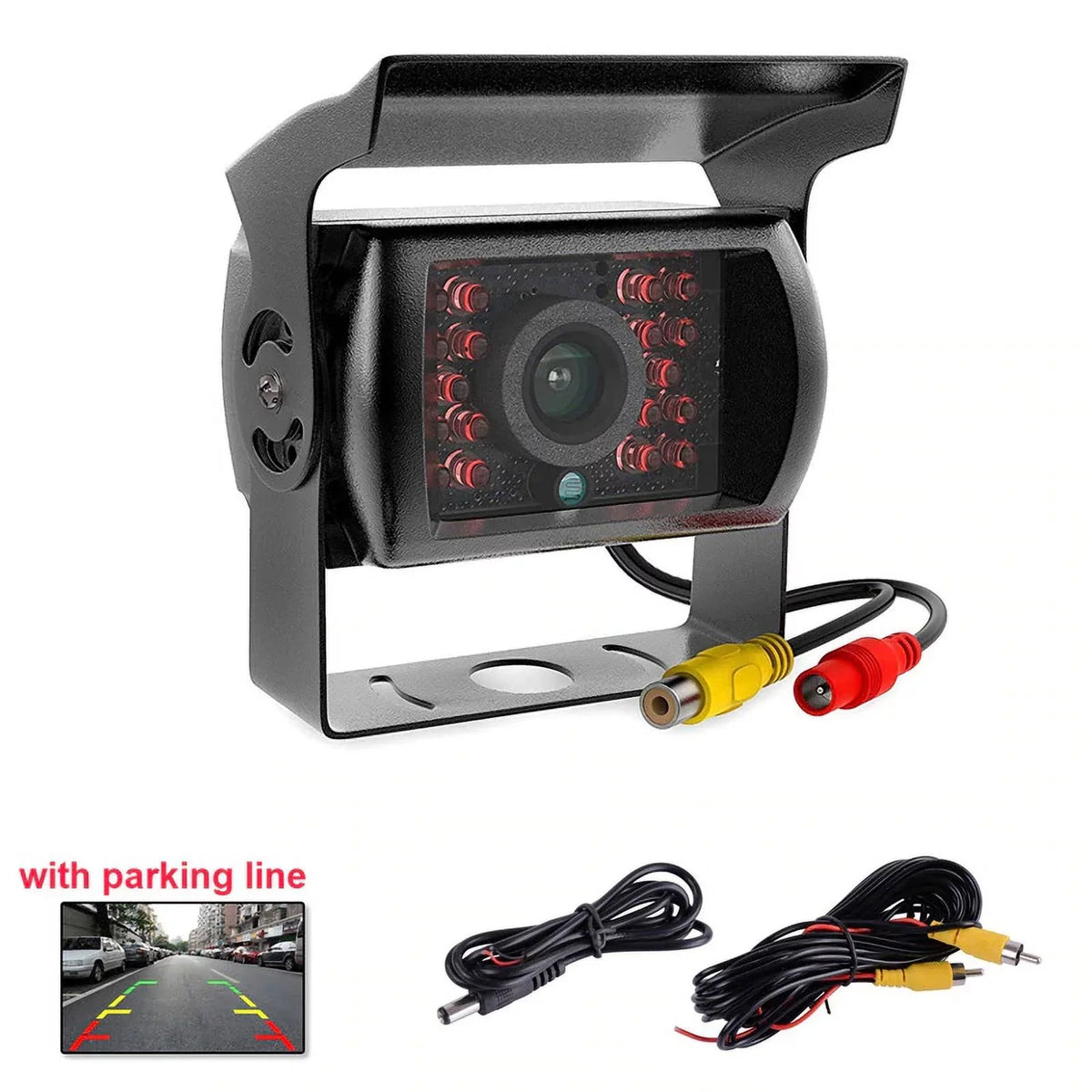 cable 18 Night parking for Monitor IR with Van LED RV system Bus reverse feet Car Vision+32 Truck TFT 12V/24V camera 7inch Car LCD