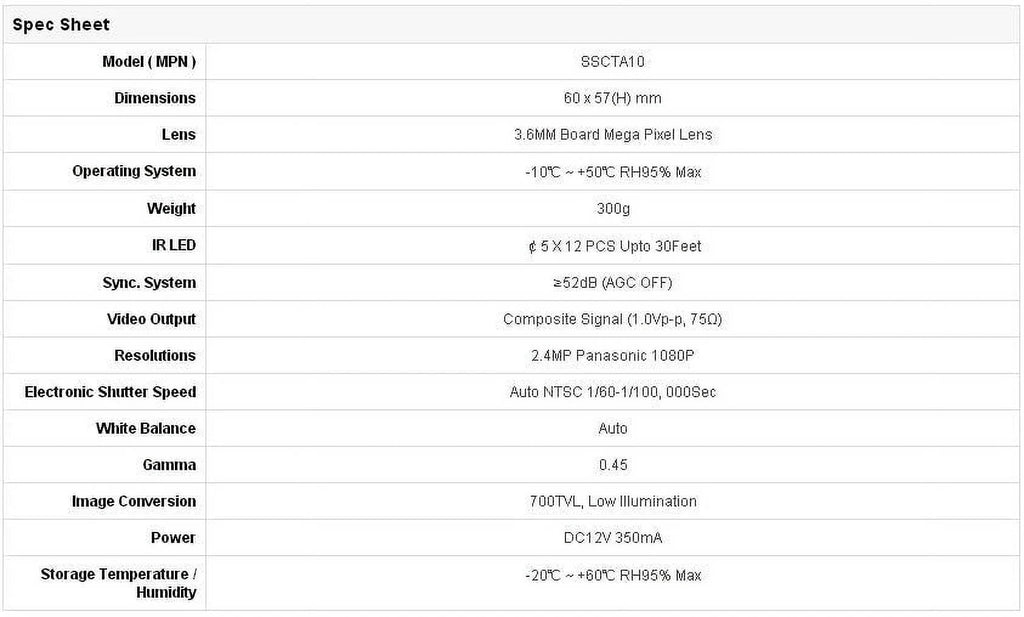 , Mini HD HD Video Camera EX CCTV HD Dual Vandal 960H Vision IR CVI, SDI, TVI, Night BlueCCTV 12V Outputs SDI,
