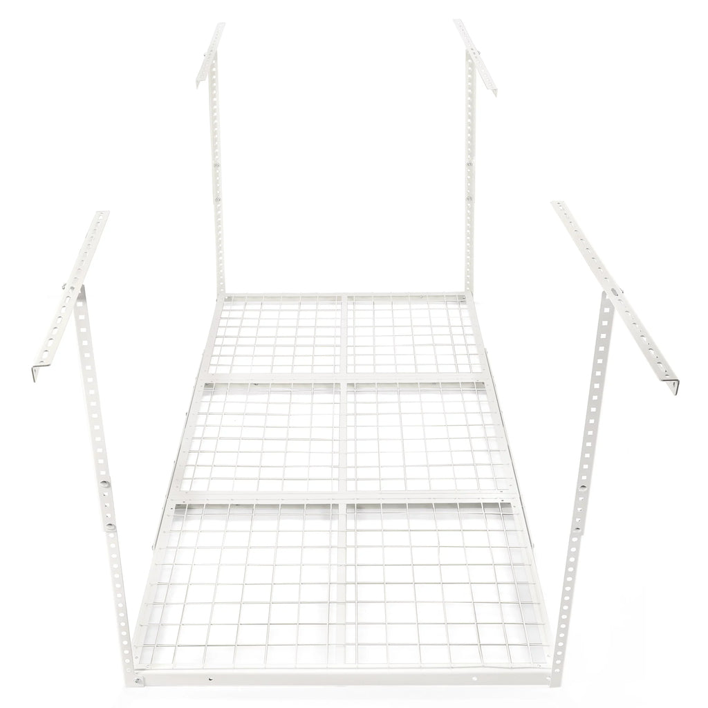 Ceiling Storage White x Storage Adjustable Length Garage Width Kojem 36" Overhead 3x6 72" x Rack, 40" Height,