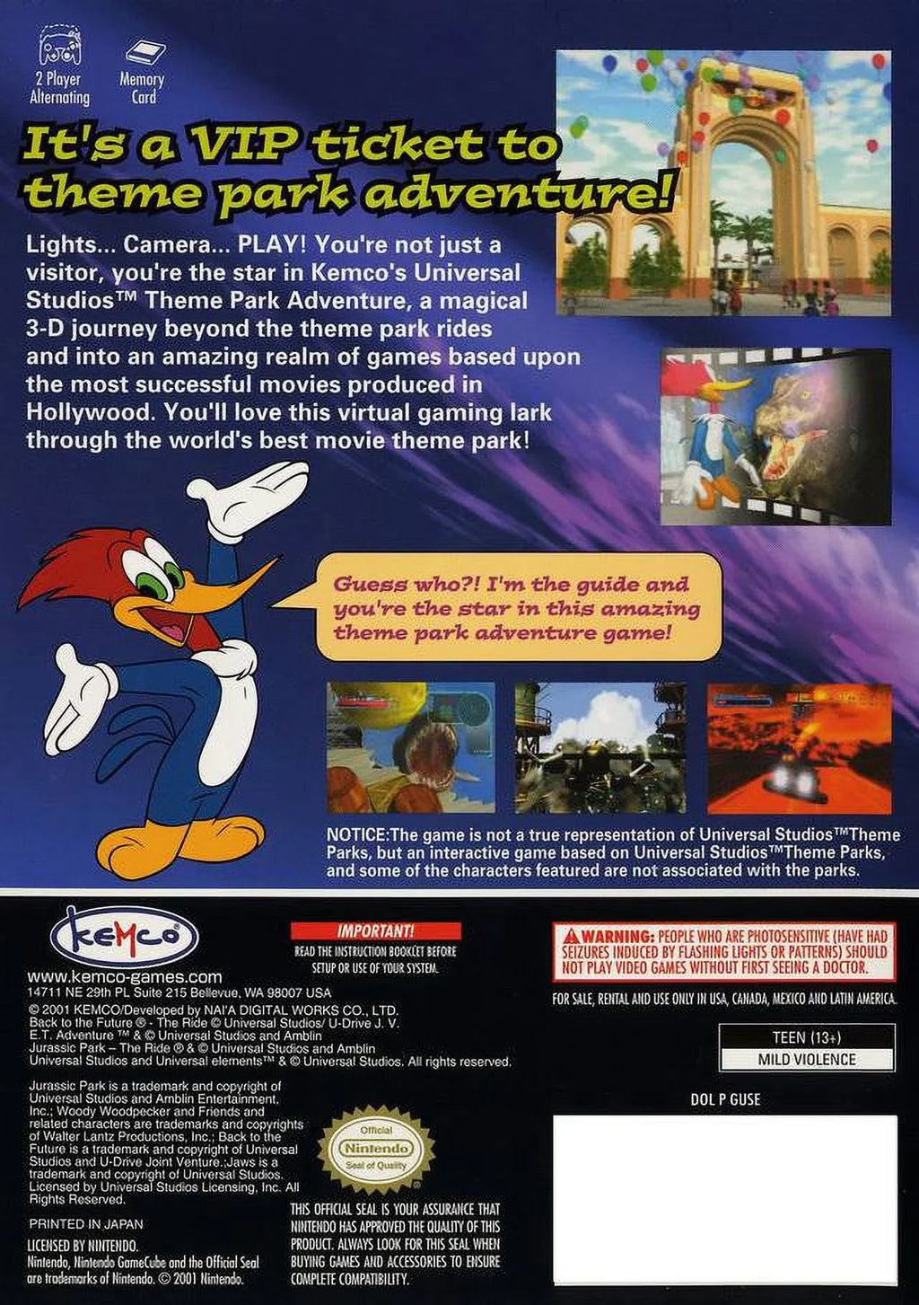 Studios Parks Adventure Universal Theme