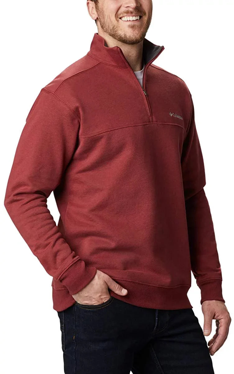 Men's Jasper, Red Zip, Large Columbia II Half Mountain Hart
