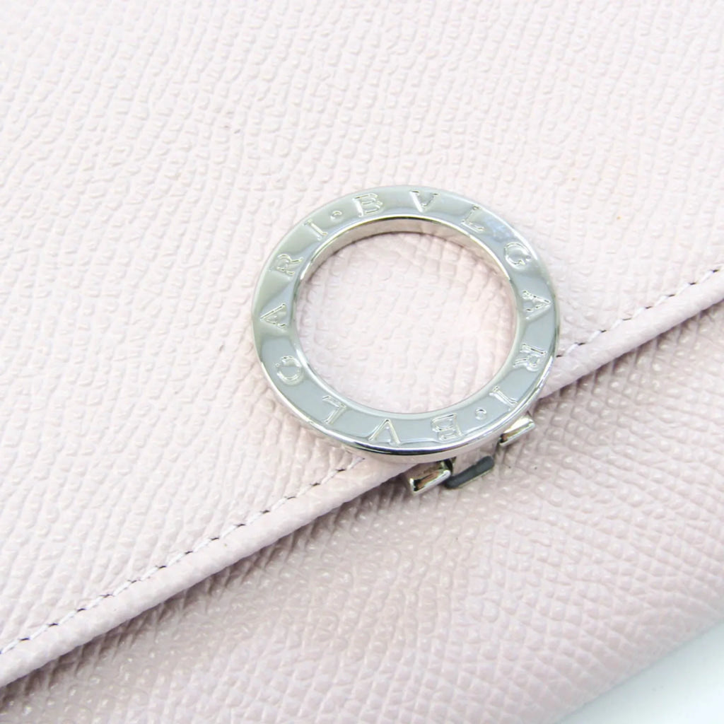 Bvlgari (Good) Pre-Owned 30415 Wallet Women's Pink Long Bvlgari (bi-fold) Leather Bvlgari