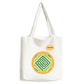 Tote Mexico Expression Totems Bag Green Canvas Shoulder Squares Civilization Sack Ancient