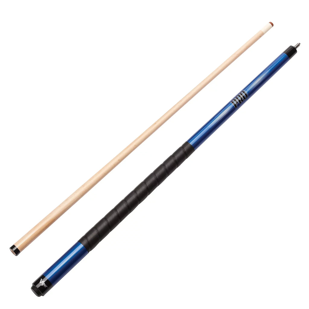 Billiard/Pool Cue, 2 Grip Viper Blue, 21 Ounce Pro Sure 58" Piece,