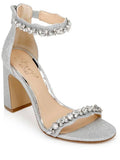 Heels Badgley Womens Satin Mischka Jewel Rhinestone Odessa