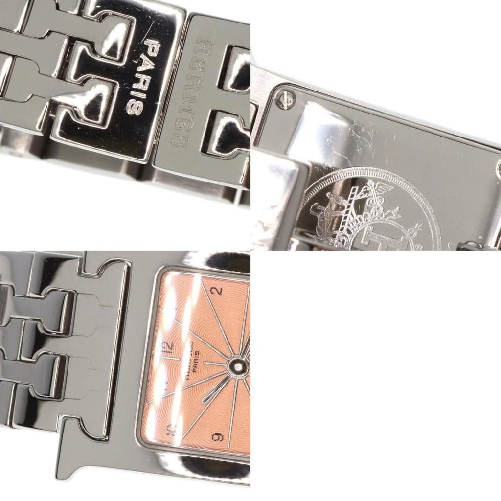 Stainless H HH1.210 Wristwatch Hermes Watch Ladies HERMES (Good) Pre-Owned Steel/SS