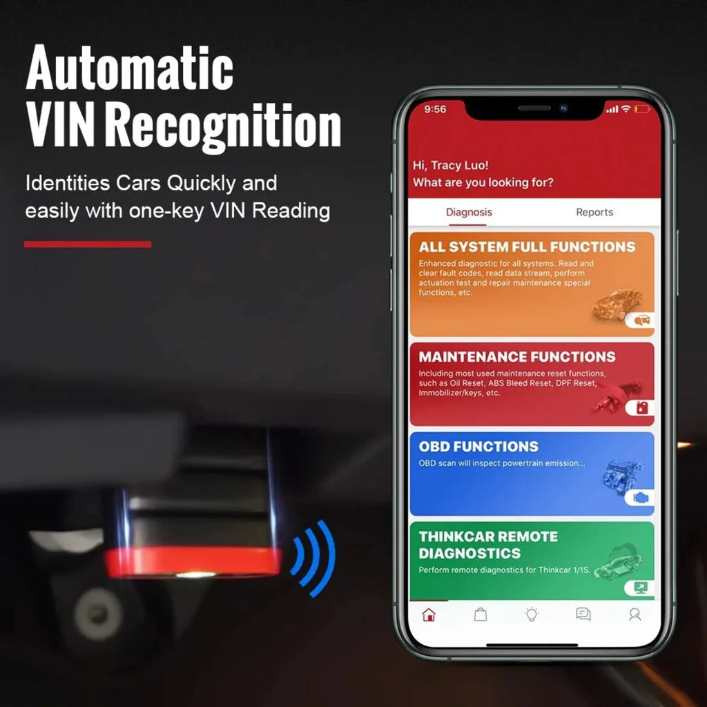Diagnostic Tool & for for Tool, Android, Fault & Scanner Code Newer THINKDIAG All - THINKCAR Reader Vehicles OE Bluetooth OBD2 Scan Check iOS Full-System MINI Car Scanner & Light 1996 Engine