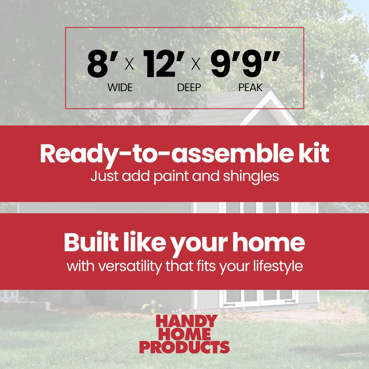 Storage 12 (Floor Products ft. ft. Wood Tribeca Home Handy x Shed 8 Included)