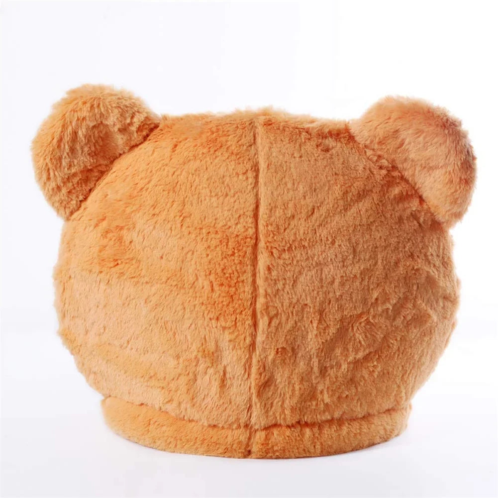 Plush Bear Teddy Costume Mask Head Mascot Mascot Character