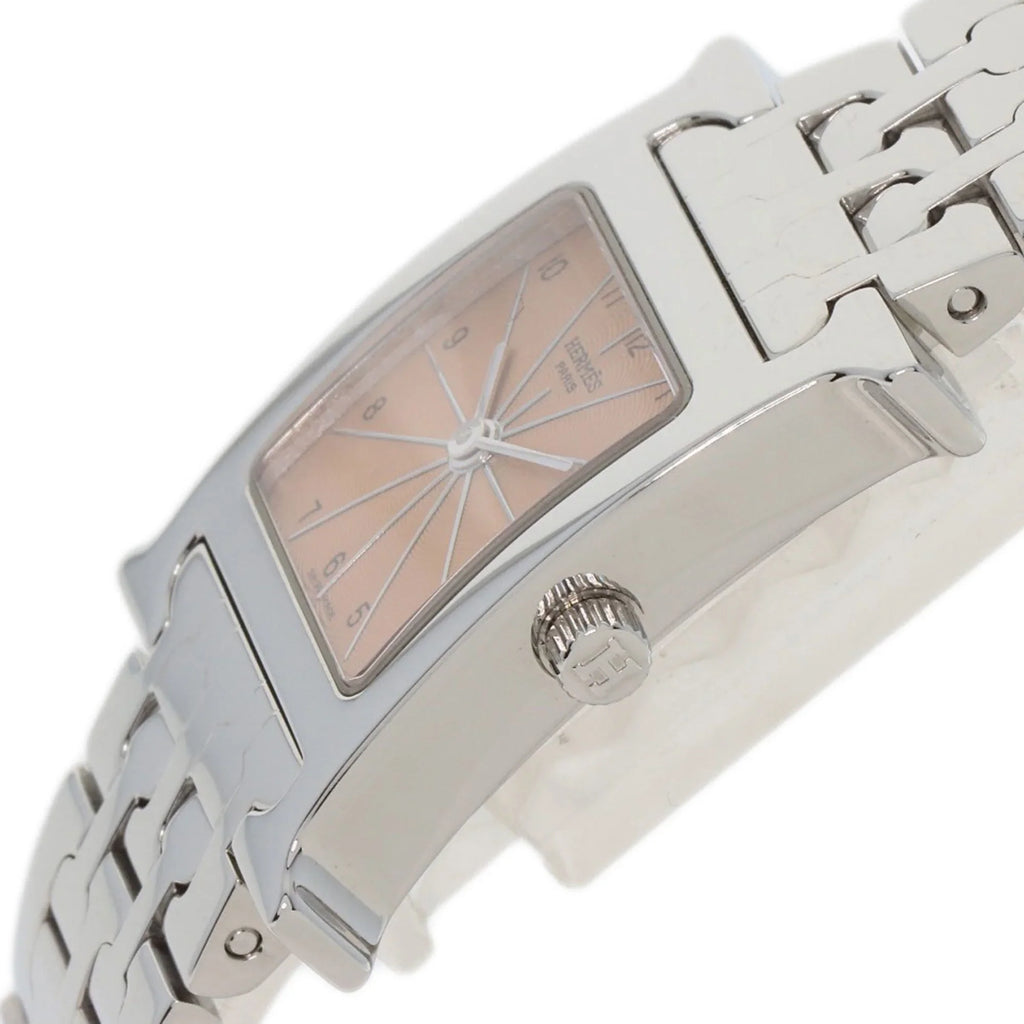 Stainless H HH1.210 Wristwatch Hermes Watch Ladies HERMES (Good) Pre-Owned Steel/SS