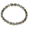 Sterling Colleen 7x5mm 6-1/2" Labradorite Tennis Silver Bracelet. Lopez