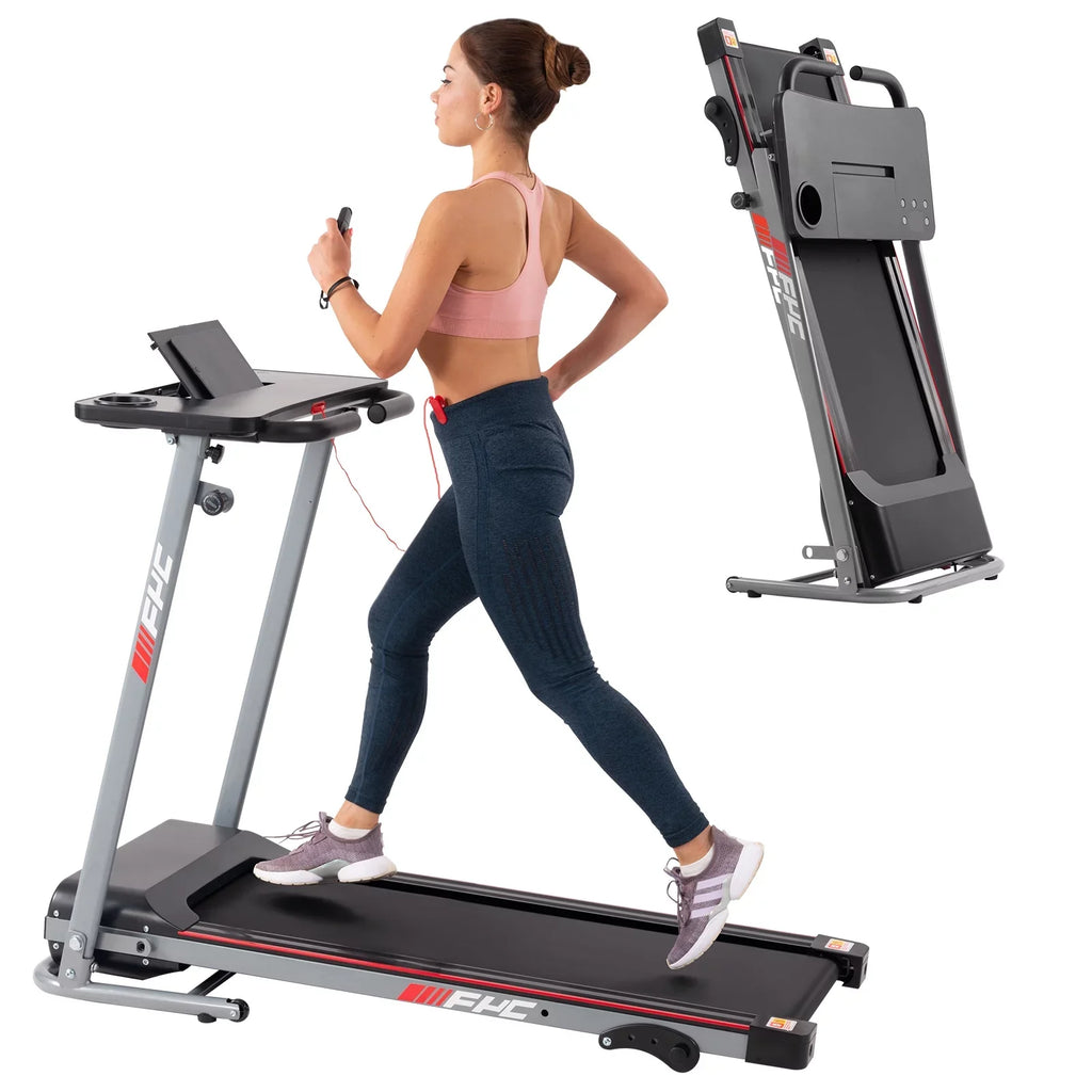 and Portable - Small for Weight Compact Workout; Spaces Running Treadmill 2.5HP Home for Desk Electric 265LBS Running Foldable with Walking for Treadmill Capacity Folding Machine