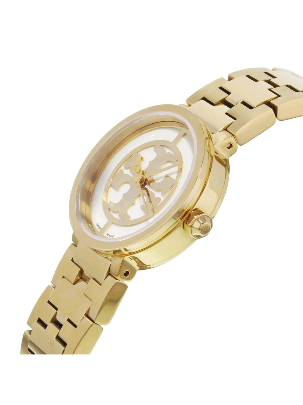 21mm Burch Gold Tone (Good) Tory Watch Reva Ladies Pre-Owned Steel Quartz TRB4030 Stainless
