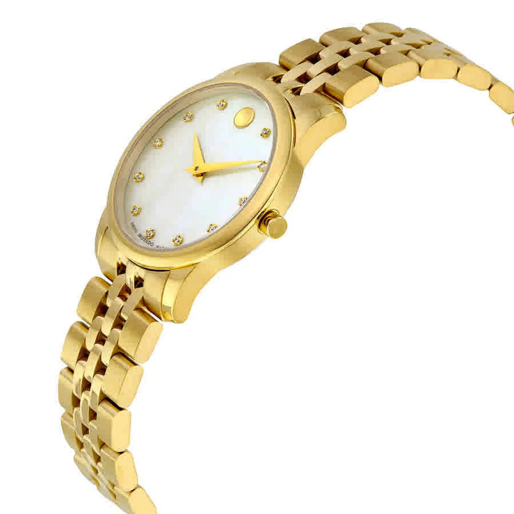 Pearl 0606998 Watch of Ladies Classic Dial Diamond Museum Movado Mother