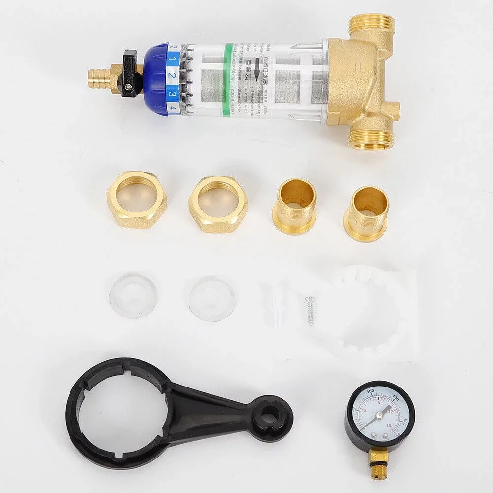 Mesh System 3/4" 50℃ Inch Sediment Down liquid Filter Reusable Spin liquid Filter