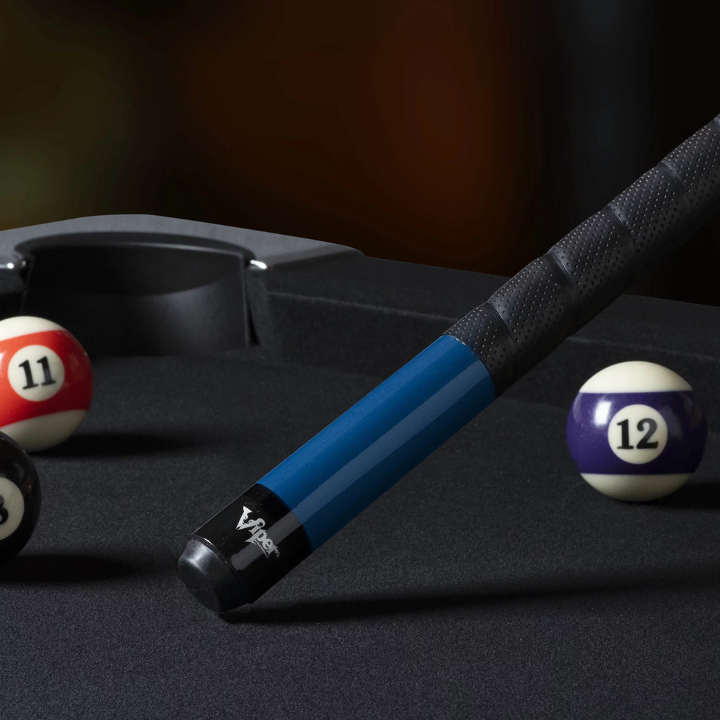Billiard/Pool Cue, 2 Grip Viper Blue, 21 Ounce Pro Sure 58" Piece,