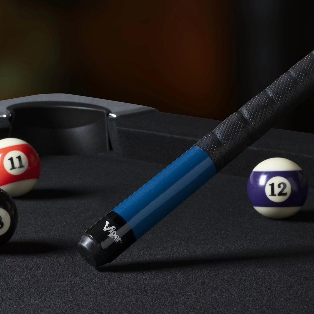 Billiard/Pool Cue, 2 Grip Viper Blue, 21 Ounce Pro Sure 58" Piece,