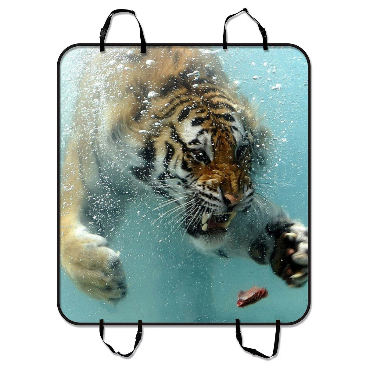 A Forest Pet Swimming Tiger Car Mat Cars To Mat King Mat inches Trucks Seat Cover GCKG Seat and Of For 54x60 Car Hammock Fierce Trunk Meat SUV Cargo Dog
