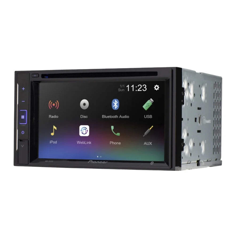 6.2" AM/FM W/ Pioneer DVD/CD with Receiver 2014-2016 AVH-241EX Double DIN Silverado Touchscreen Digital Stereo Kit/in-Dash Camera/Installation Chevrolet Bluetooth/Backup for Car Media Bundle KIT4784
