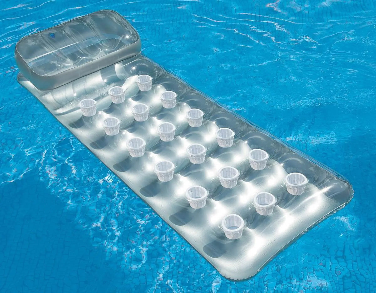 Lounger Mattress 18-Pocket Headrest Pack) (4 Suntanner Pool w/ | 58894EP Intex