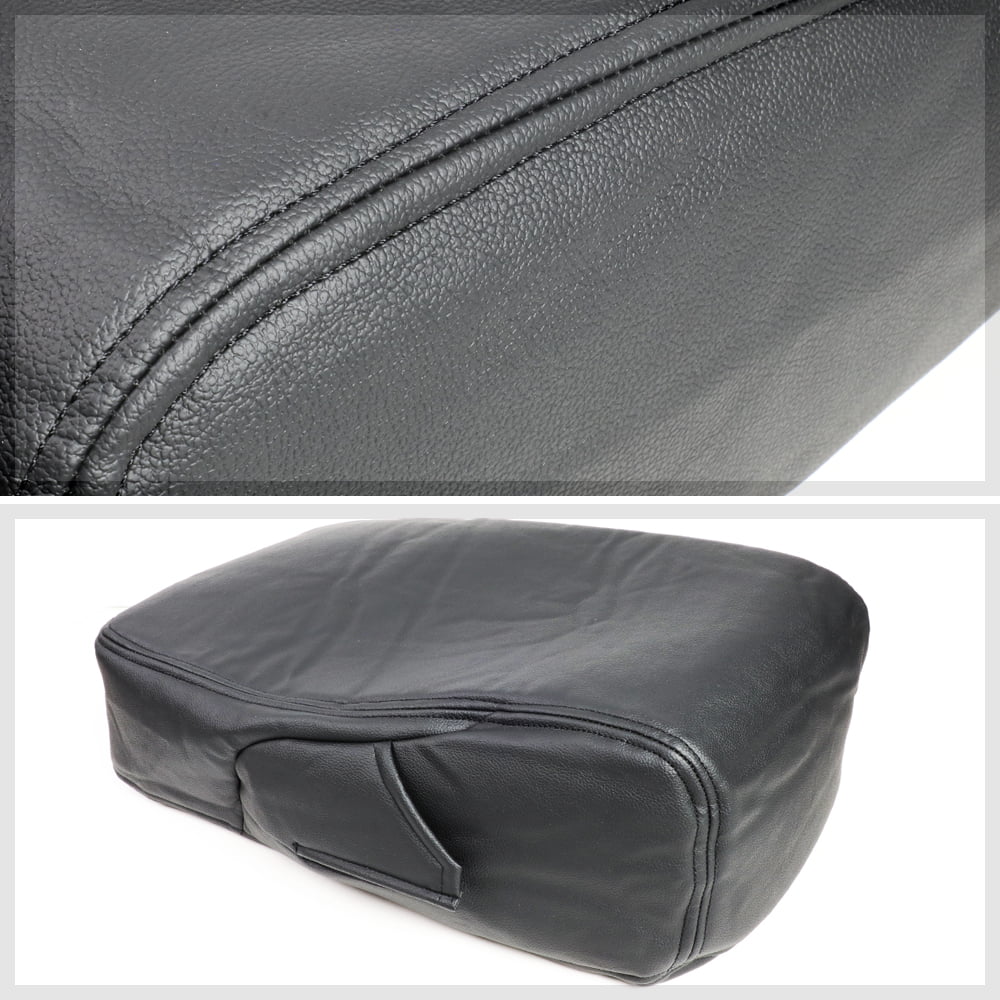 Cover CHEVROLET 07-14 TAHOE Leather Center CHEVROLET SILVERADO, Kit select: Silverado/Sierra Arm Lid 2007-2014 for Black Fits Rest Console 2007-2014