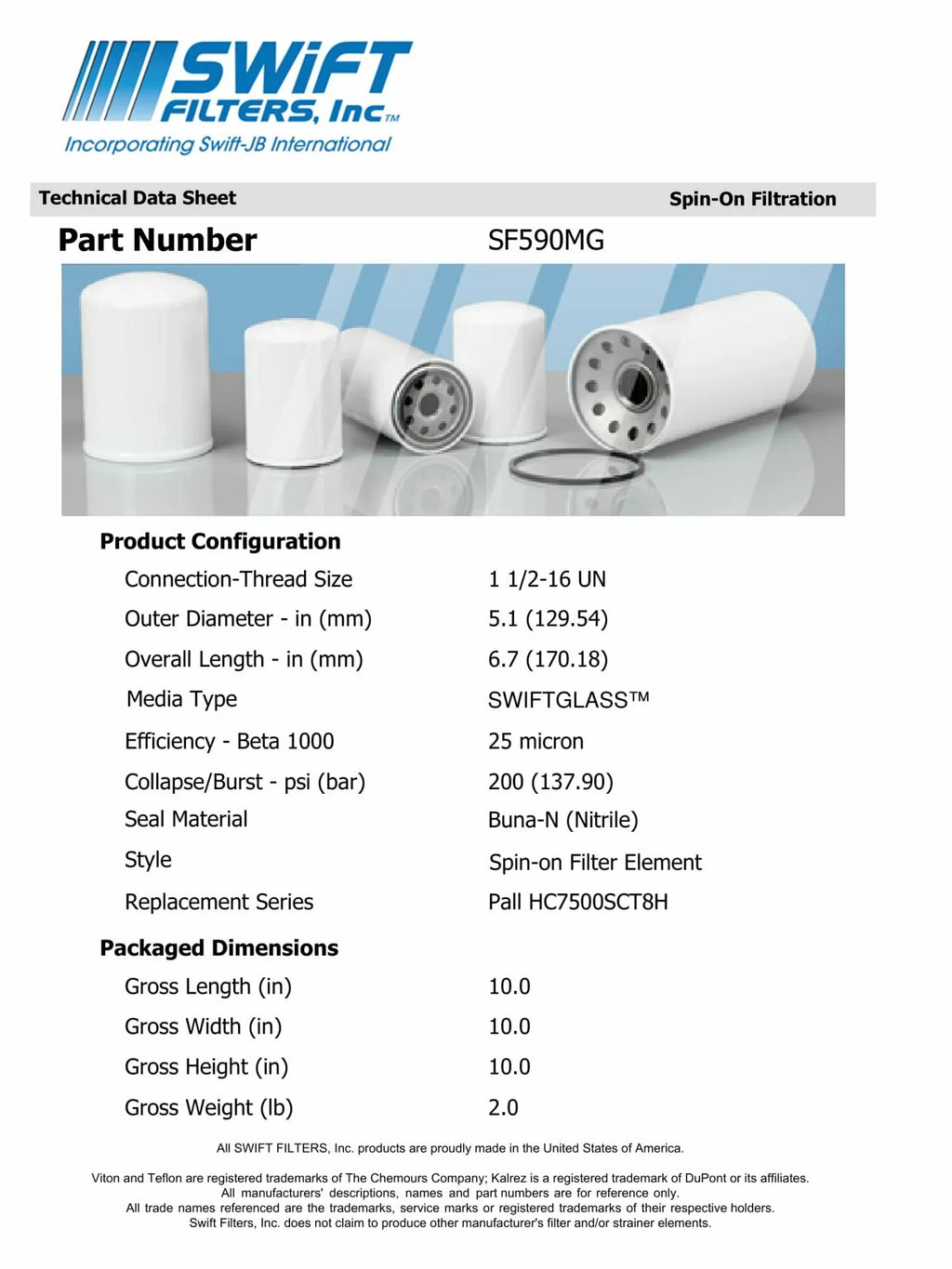 25 for Micron Interchange Filter Construction HF6781in-On Element FLEETGUARD Direct Microglass