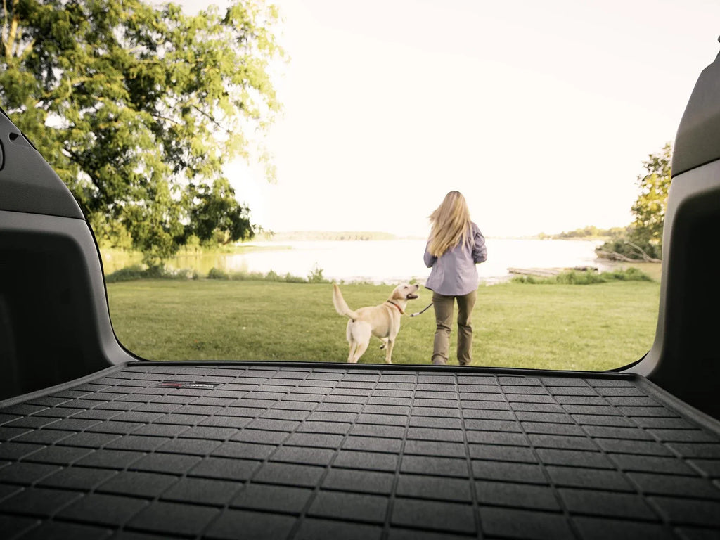 2nd Cargo Seating, Subaru Row Tan compatible with Trunk Outback 2015-2019 Behind - Liner WeatherTech