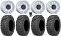 14" Pro Rhino Mule FXT Wheels 30" Si Trail Kawasaki Saw 2.0 Chamber Black Tires
