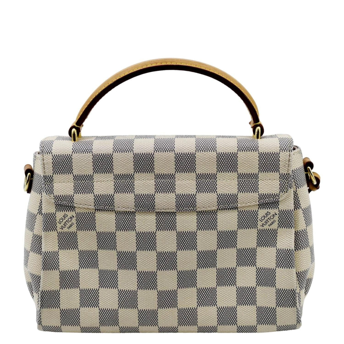 Croisette Crossbody Bag Pre-owned Satchel Azur Damier White