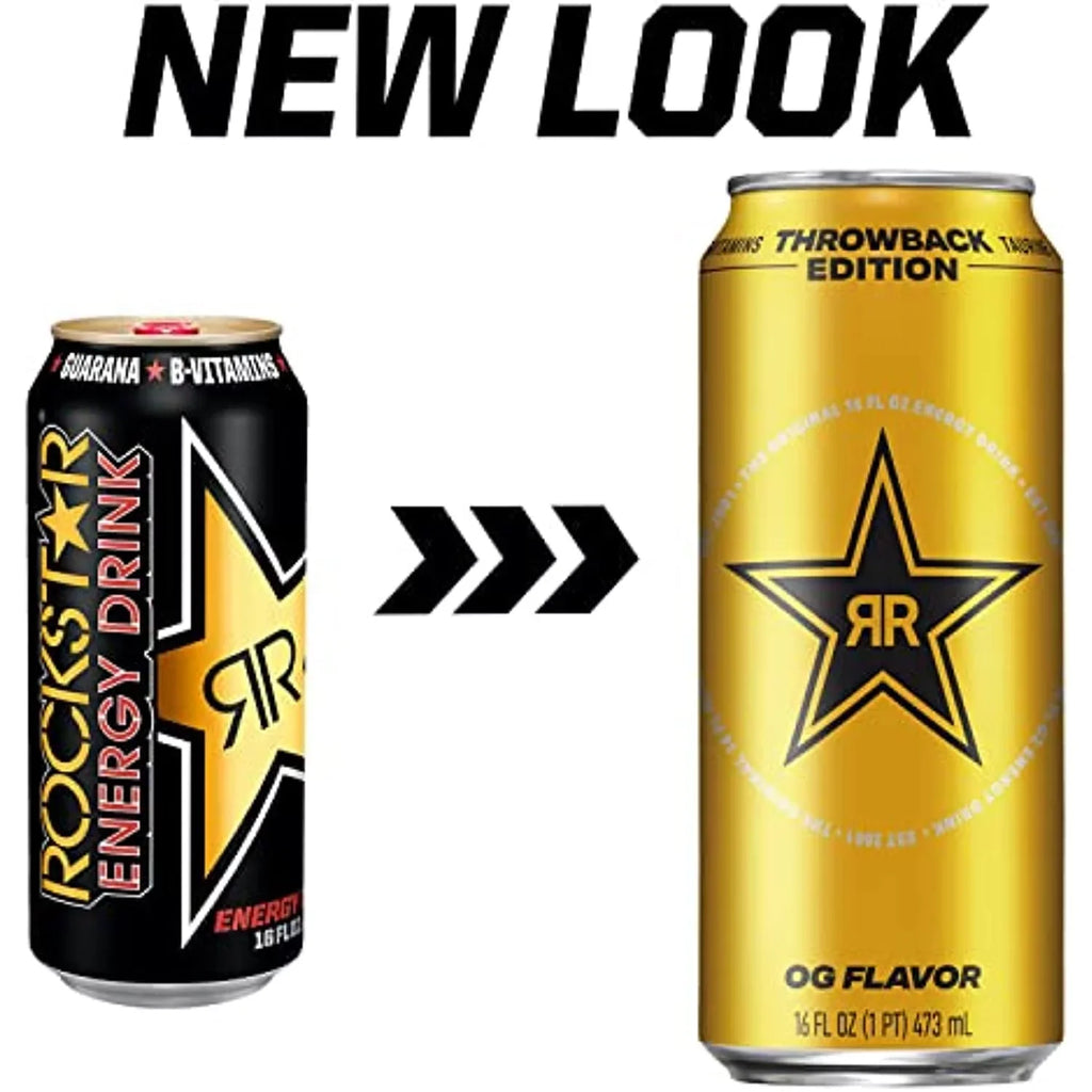 Drink, (Pack Oz Edition: Vary Energy May 16 O.G., Throwback Fl - 12) Packaging Rockstar Of