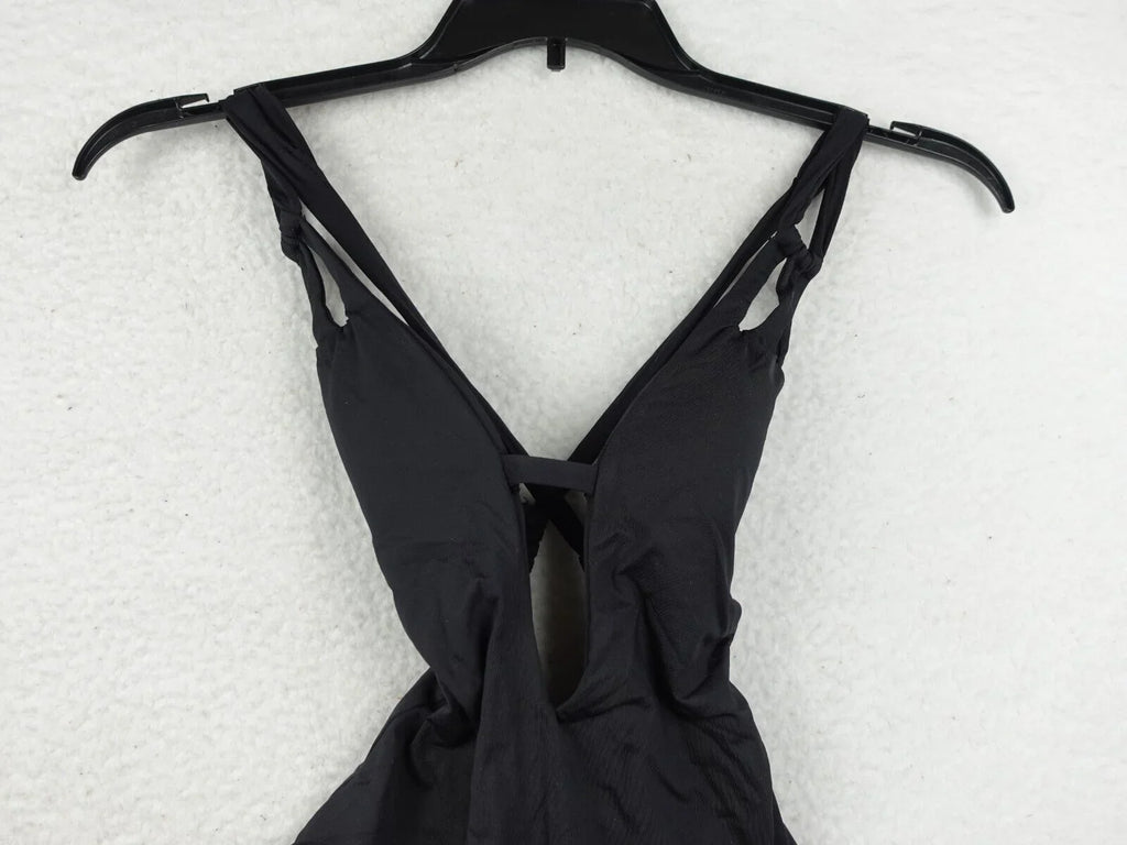Swimsuit Skylar Rebecca One-Piece Plunge BECCA Virtue XS Black - - Color Code