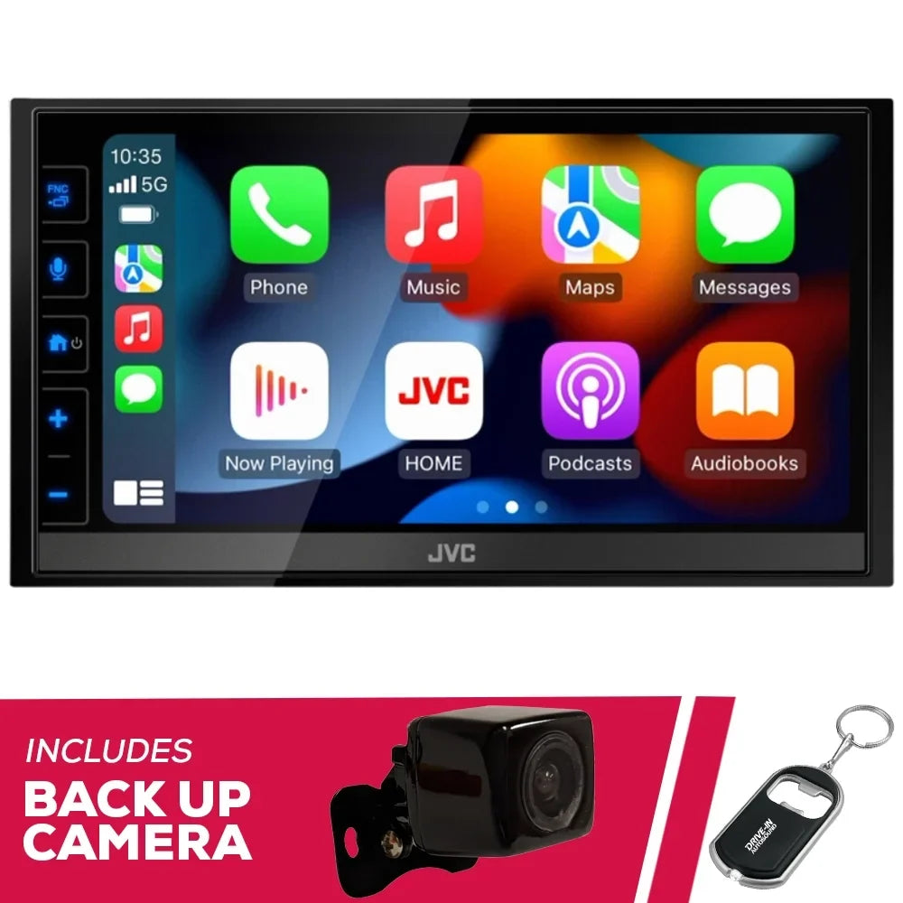 New Shallow-Chassis Receiver KW-M785BW Multimedia Camera with 6.8" Backup JVC