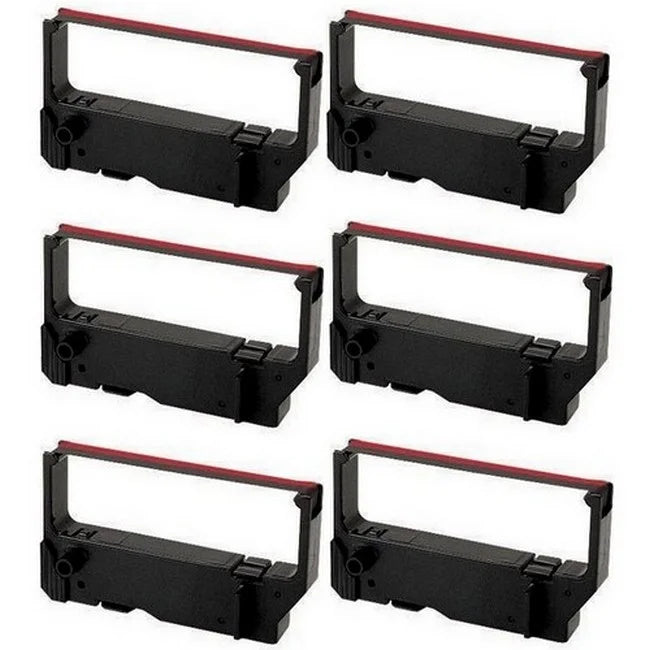 for P.O.S. Ribbons Replacement Series/MP-235/MP-242/MP-292/MP-512/SP-200 (6/PK) Black/Red MP-200 PrinterDash (30980115BR) Star-Micronics Series/SP-212/SP-242/SP-500/SP-2000 Printer Compatible