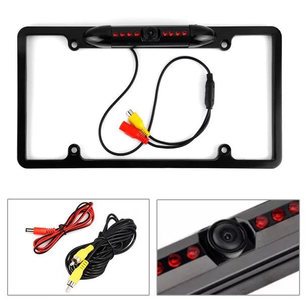 Plate Frame XAV-AX150 Black Backup License for Camera Rearview