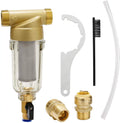 Fittings, Roastove Push-to-Connect Spin Down House, 50 Pre-Filter at Sediment for Whole Rated Micron liquid Two Contains Filter, 3/4"