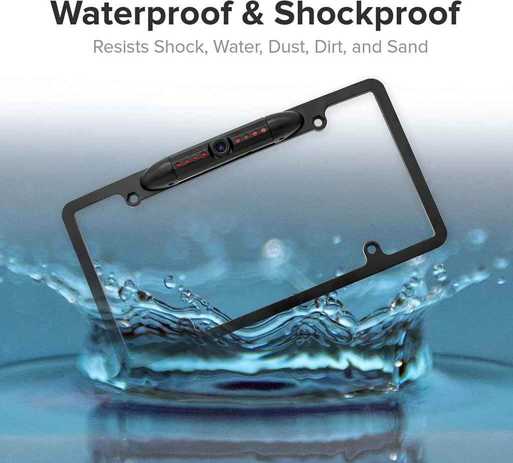 Plate Frame XAV-AX150 Black Backup License for Camera Rearview