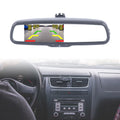 Vision View Mirror with Car System Night Backup Reverse Bracket Camera Rear 4.3" Monitor