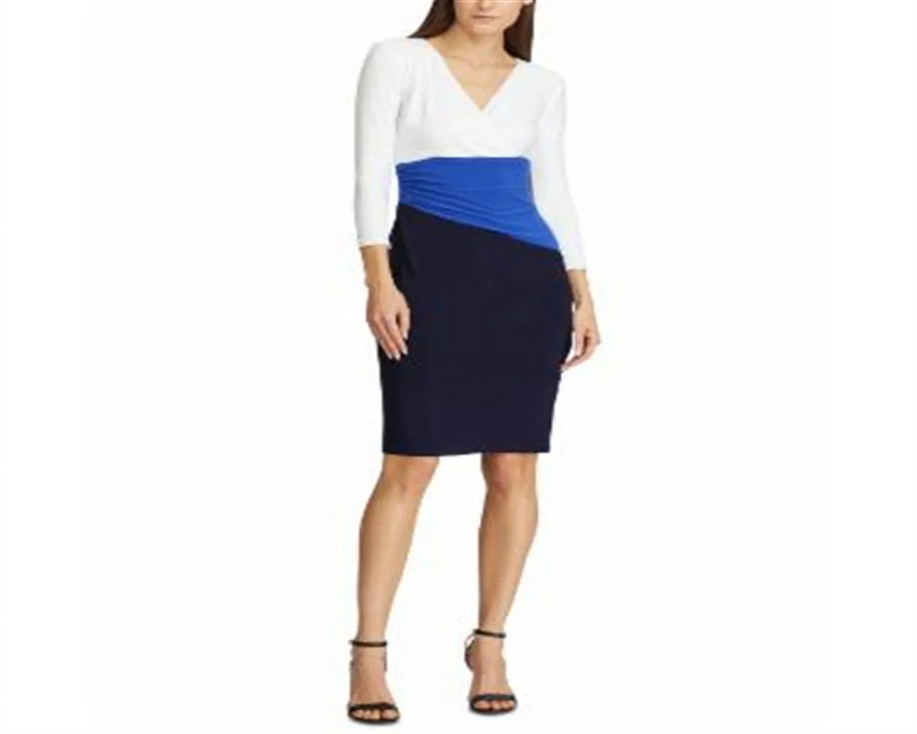 Blue Color Women's Lauren Jersey dimension Ralph 10 Blocked outfit