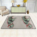 Indoor,72"x48" for Floor Living Rugs Zombie Facecloth Blood Area Mat XMXY exterior Sink Kitchen Entrance, Doormat Hand Room Area Non-slip Horror Rug