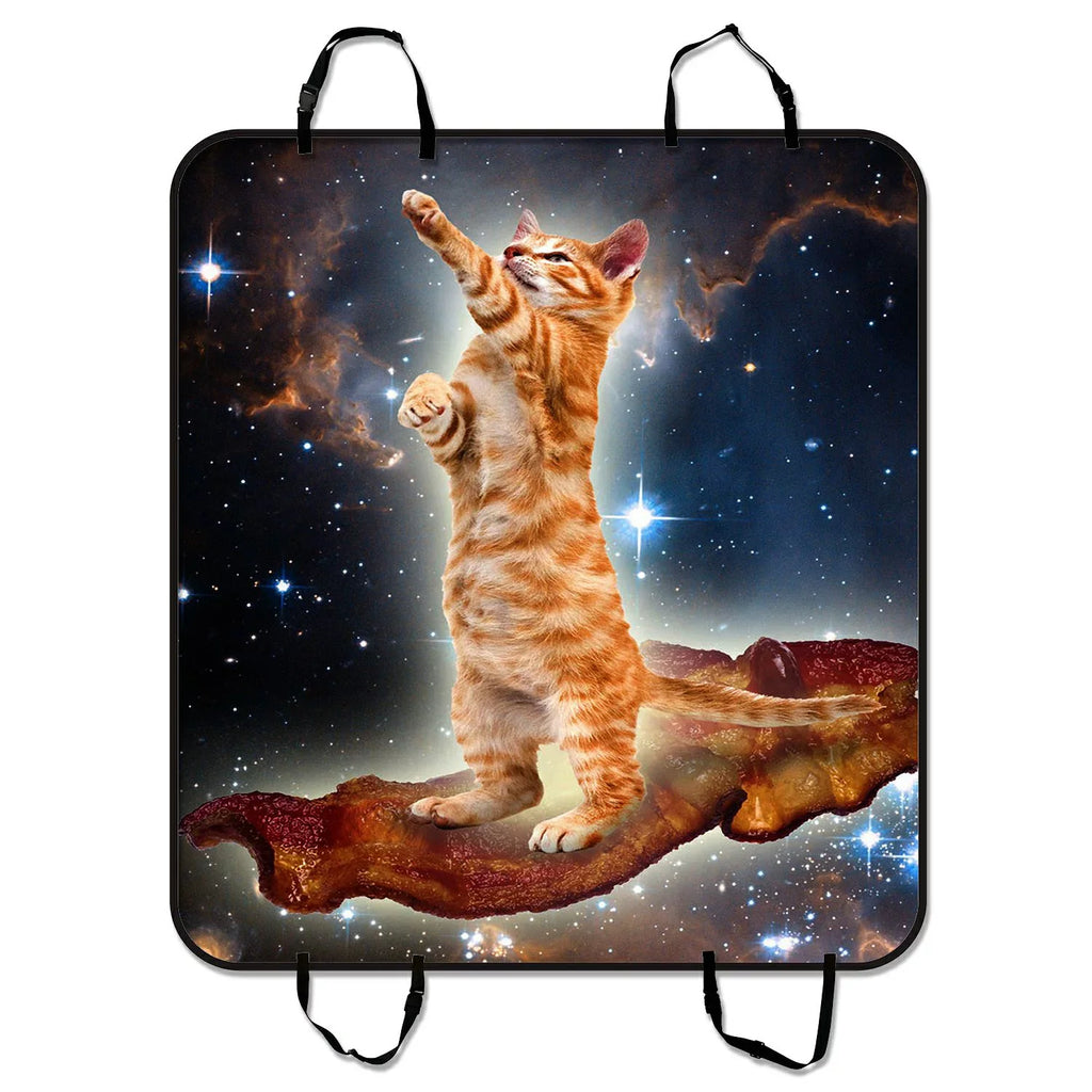 Cars Bacon Space 54x60 Mat Mat Hammock For Cat and Trunk Cargo Car Cover Seat Seat Trucks Funny Pattern Pet Dog SUV GCKG in Car Mat inches