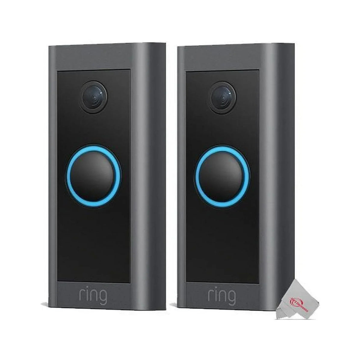 HD 1080p Black 2x Wired Video Doorbell