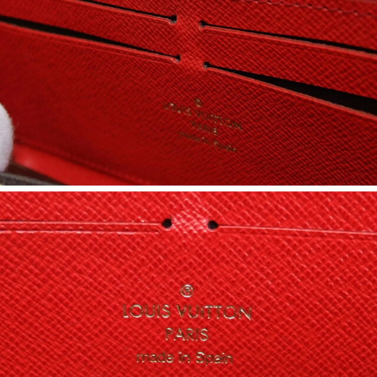 M62940 Pre-Owned Monogram Wallet Clemence (Good) Wallet Red Long