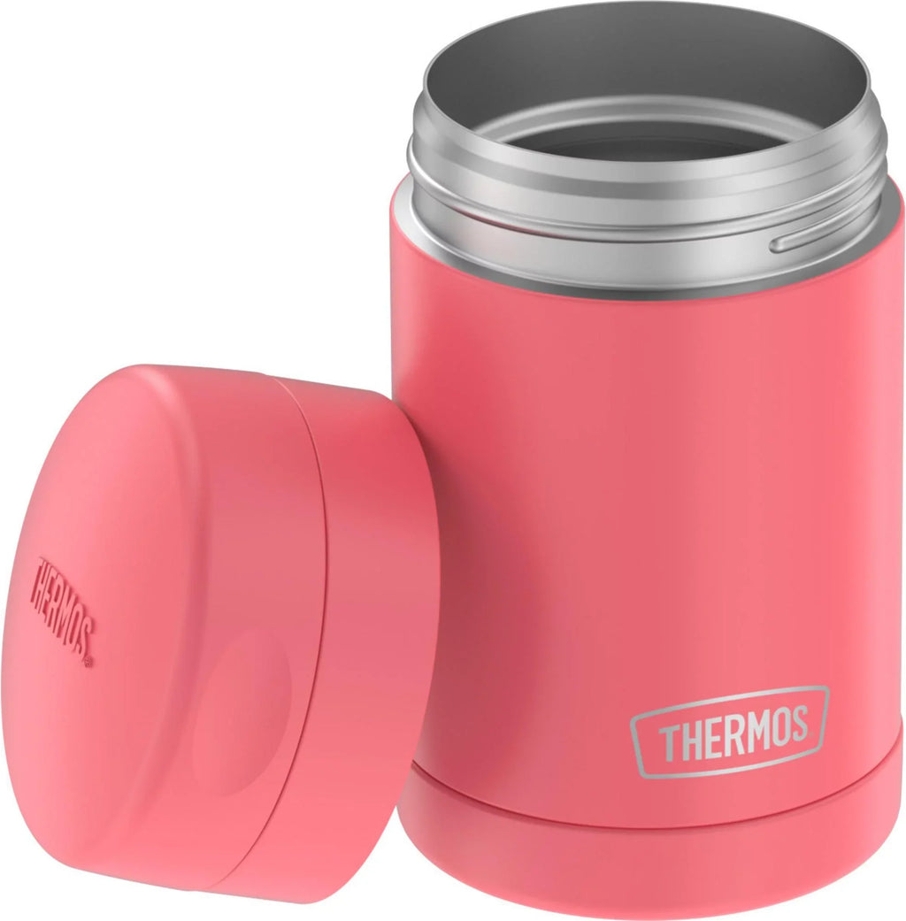 16 Coral, Insulated Vacuum Food Folding Thermos Spoon, with Jar Ounce